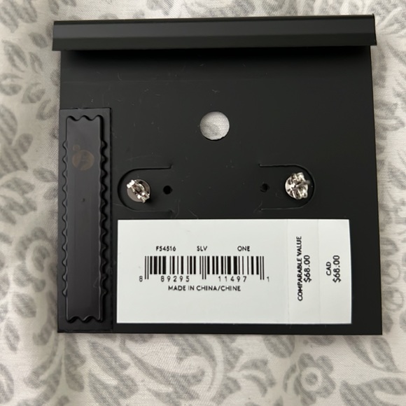 Coach silver earrings - Picture 2 of 2